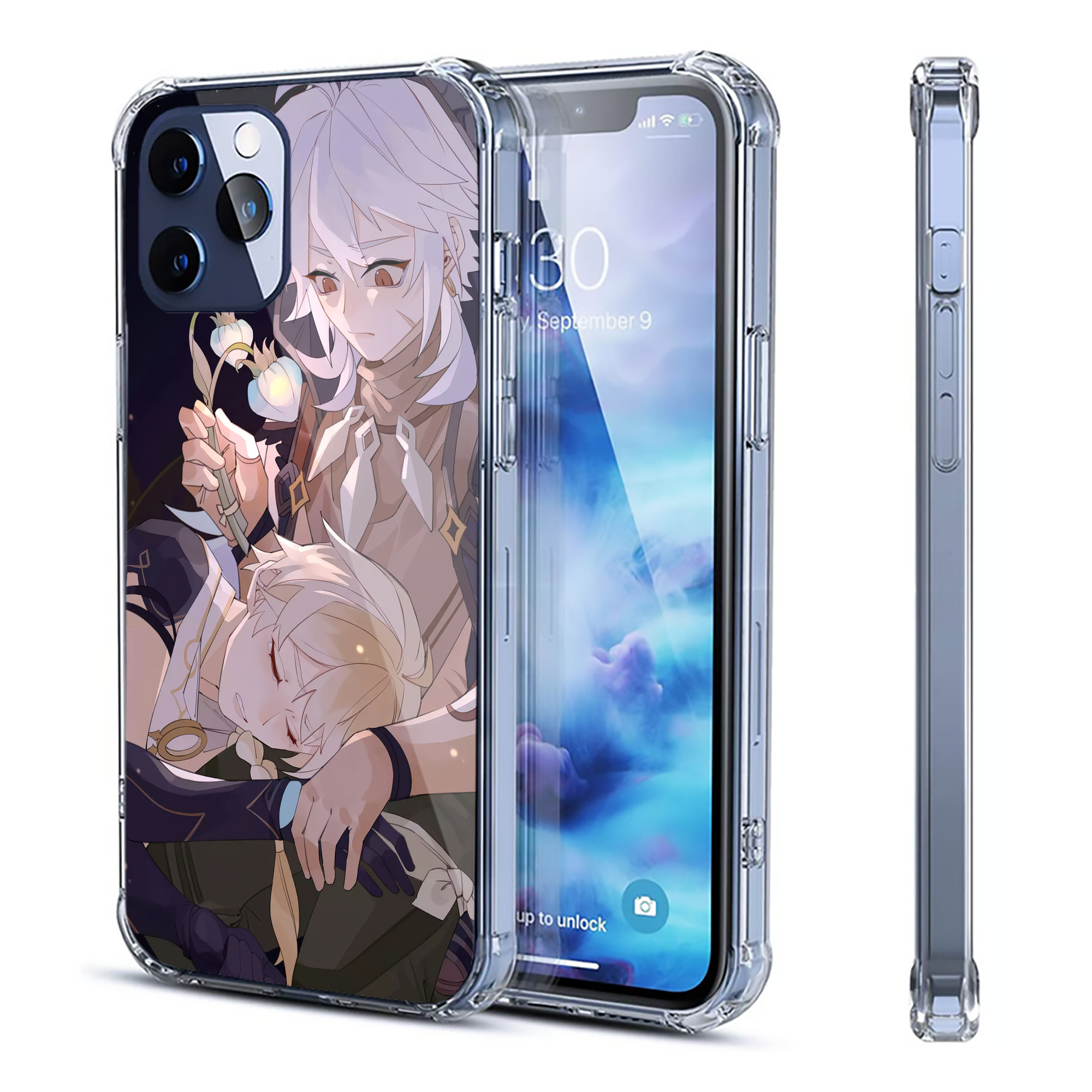 げんし神 genshin 【iPhone 12シリーズ対応】透明スマホケース（クリアソフトケース）